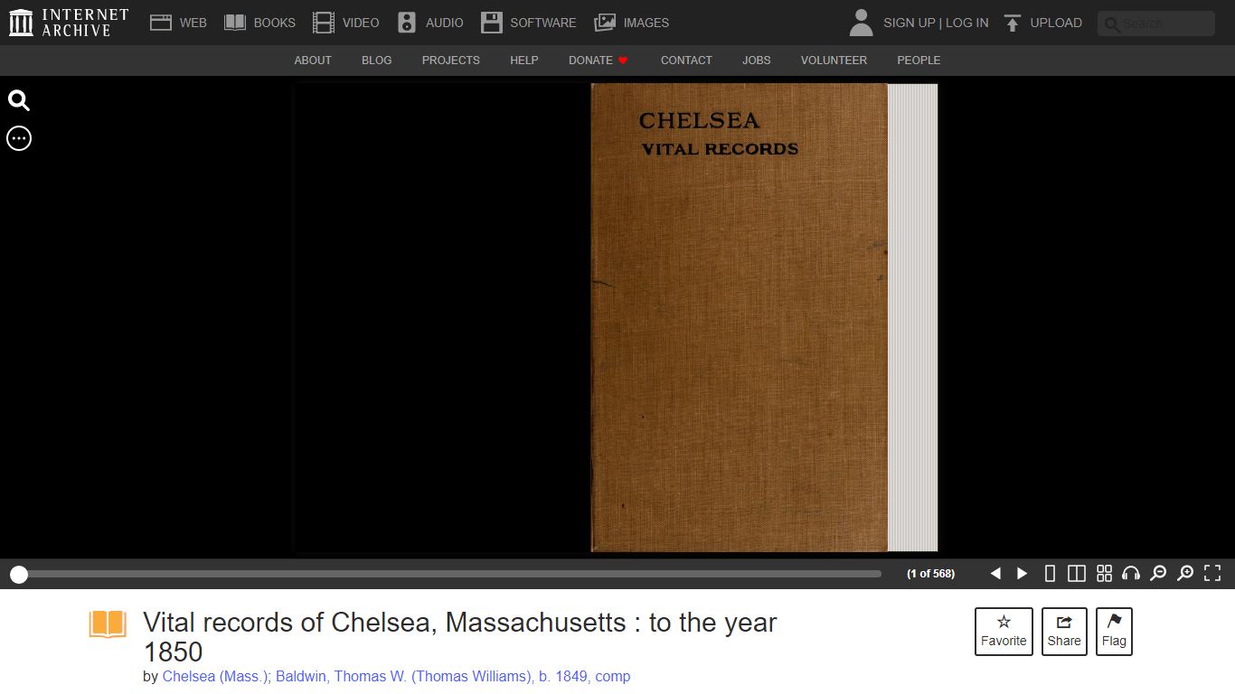 Vital records of Chelsea, Massachusetts : to the year 1850 ...